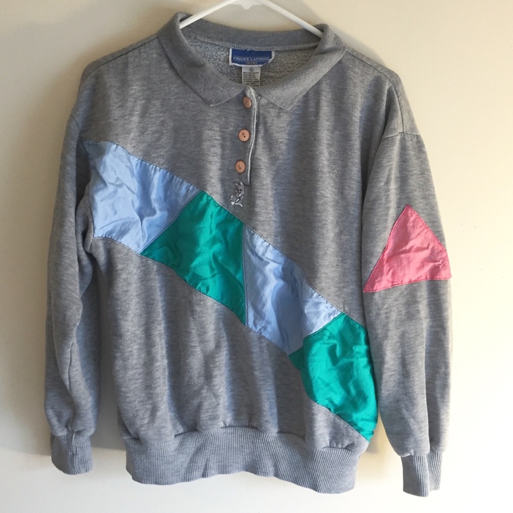 Vintage Women's Sweatshirt with Bunny Detail